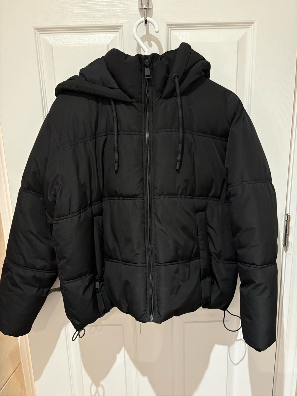 Zara Black Quilted Puffer Jacket